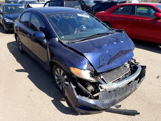 Salvage cars for sale from Copart Woodhaven, MI: 2011 Honda Civic EX