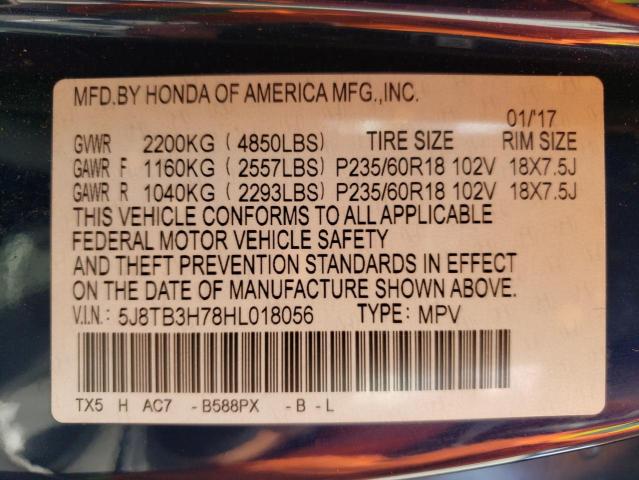 2017 ACURA RDX ADVANC 5J8TB3H78HL018056