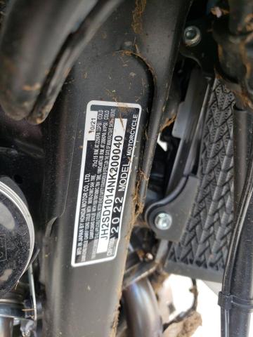2022 HONDA CRF1100 A JH2SD1014NK200040
