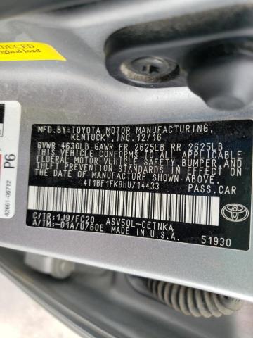 2017 TOYOTA CAMRY LE 4T1BF1FK8HU714433