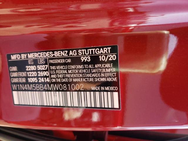 2021 MERCEDES-BENZ GLB AMG 35 W1N4M5BB4MW081002