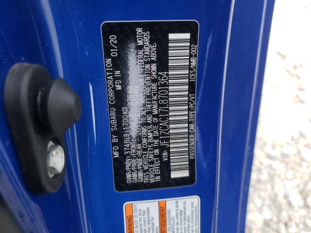2020 SUBARU BRZ LIMITE JF1ZCAC17L8701364