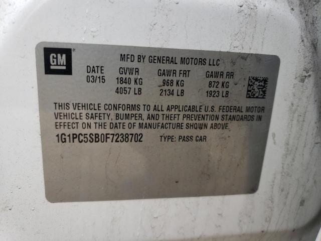 2015 CHEVROLET SEDAN 1G1PC5SB0F7238702