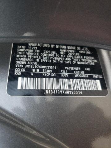 2021 NISSAN ROGUE SPOR JN1BJ1CVXMW323514