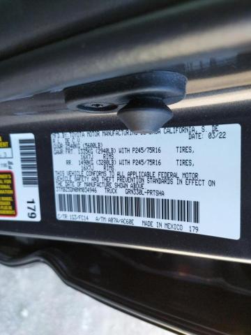 3TMBZ5DN0NM034946 Toyota Tacoma Dou 2022. Фото: 9