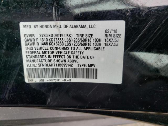 2018 HONDA ODYSSEY EX 5FNRL6H71JB095142