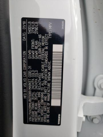 2018 VOLVO XC60 T6 R- LYVA22RMXJB070089