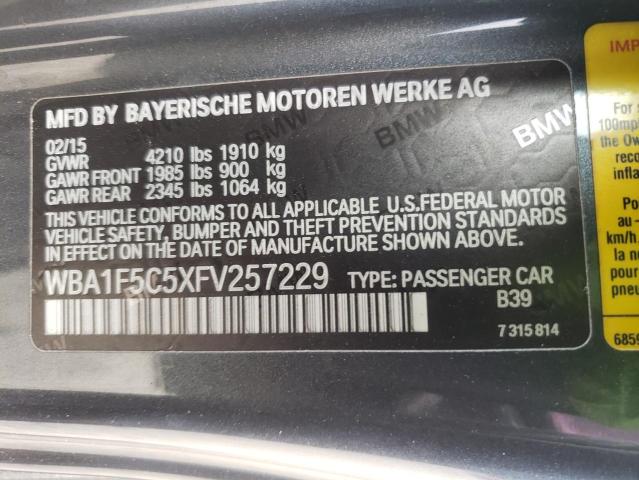 2015 BMW 228 I WBA1F5C5XFV257229