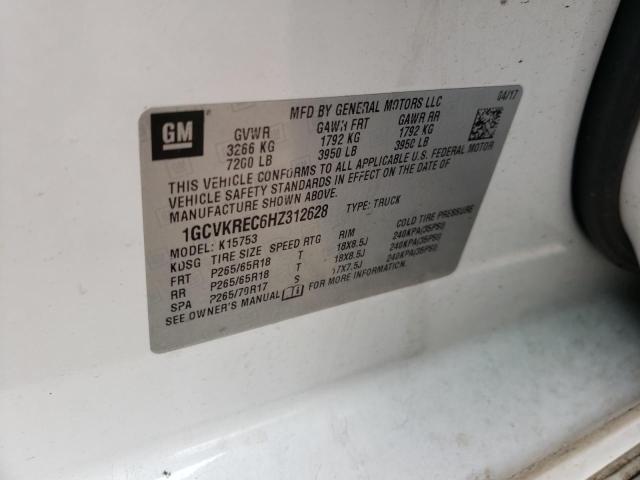 1GCVKREC6HZ312628 Chevrolet Silverado 2017. Фото: 9