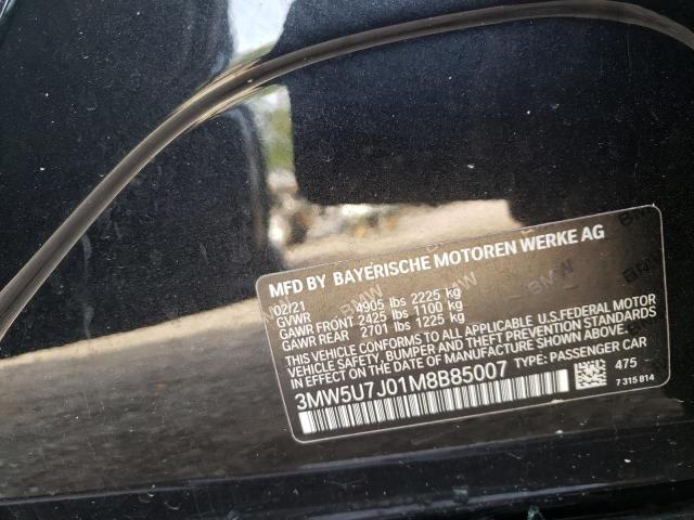 2021 BMW M340I 3MW5U7J01M8B85007