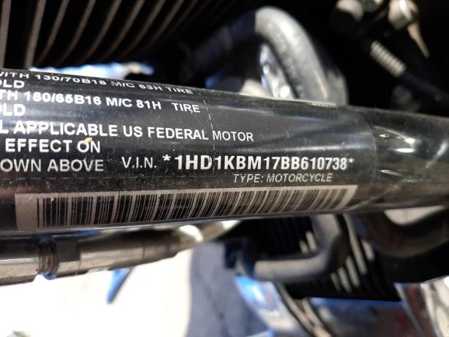 2011 HARLEY-DAVIDSON FLHX 1HD1KBM17BB610738