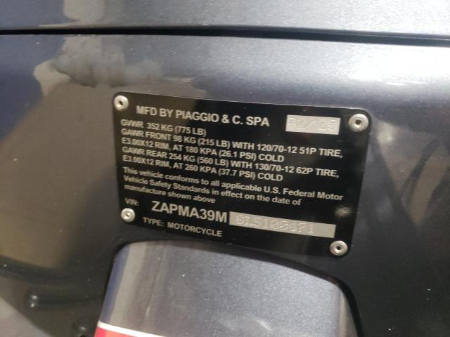 2020 VESPA GTS300 ZAPMA39M6L5100471