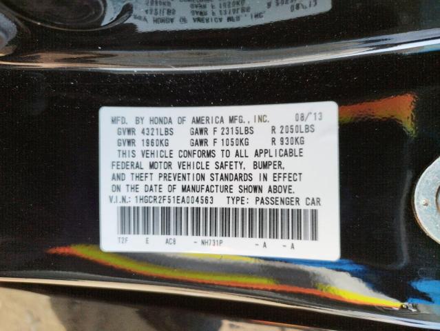 1HGCR2F51EA004563 Honda Accord Spo 2014. Фото: 9