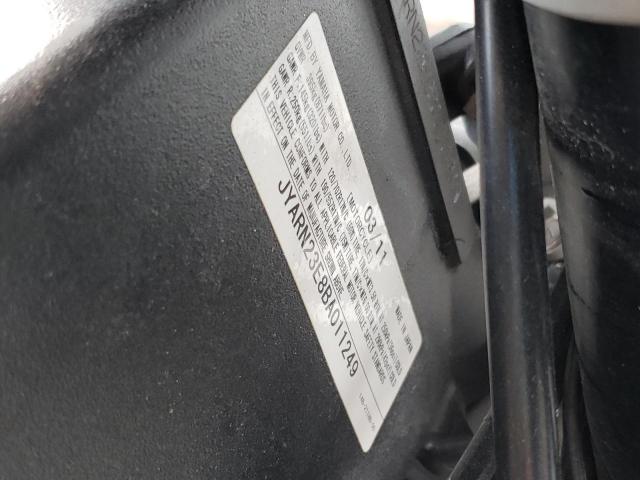2011 YAMAHA YZF-R1 JYARN23E8BA011249