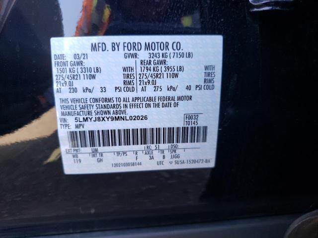 2021 LINCOLN AVIATOR GR 5LMYJ8XY9MNL02026