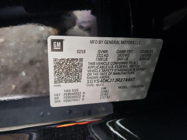 2018 CADILLAC ESCALADE P 1GYS4DKJ7JR274457