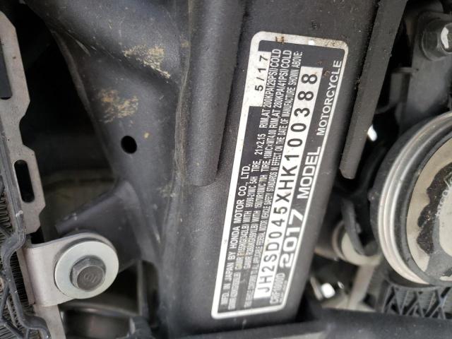 2017 HONDA CRF1000 JH2SD045XHK100388