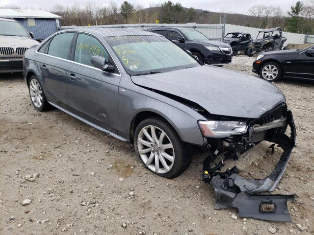 Salvage cars for sale from Copart Warren, MA: 2014 Audi A4 Premium