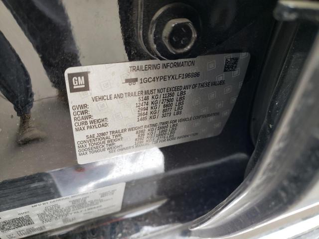 Auction sale of the 2020 CHEVROLET SILVERADO , vin: 1GC4YPEYXLF196886, lot number: 44357672