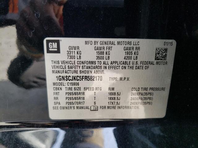 2015 CHEVROLET SUBURBAN 1GNSCJKC5FR582170