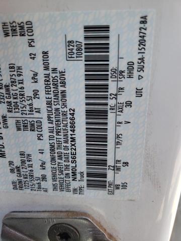 2021 FORD TRANSIT CO NM0LS6E2XM1486642