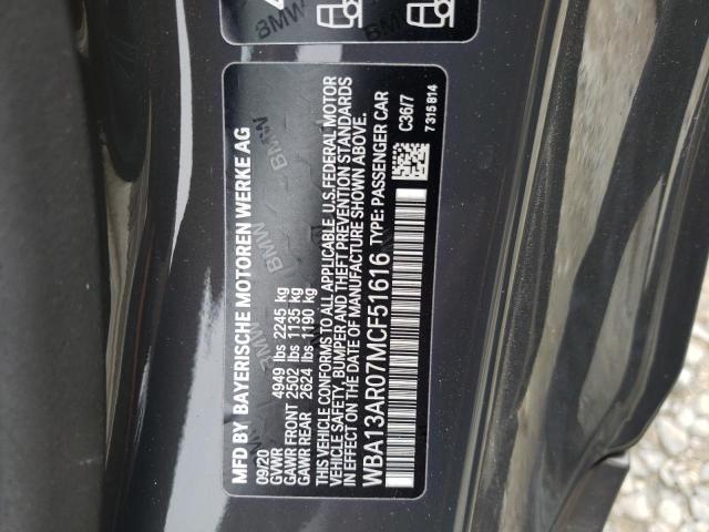 2021 BMW M440XI WBA13AR07MCF51616