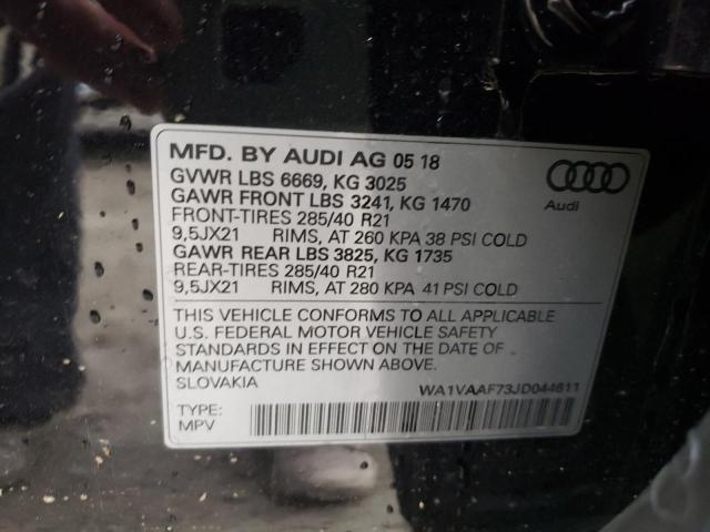 VIN WA1VAAF73JD044611 2018 Audi Q7, Prestige no.10