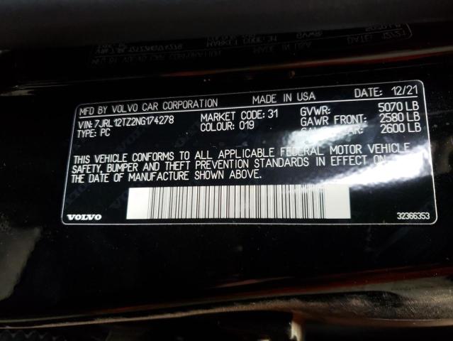 2022 VOLVO S60 B5 MOM 7JRL12TZ2NG174278