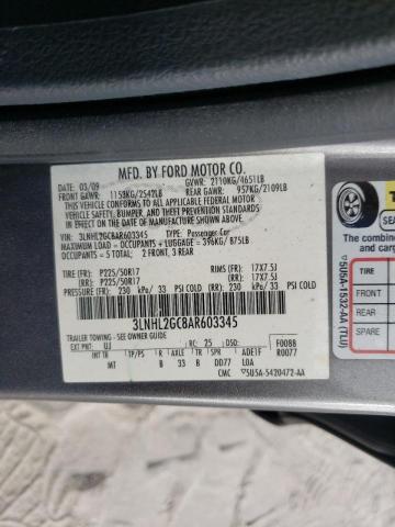 3LNHL2GC8AR603345 Lincoln Mkz 2010. Фото: 9
