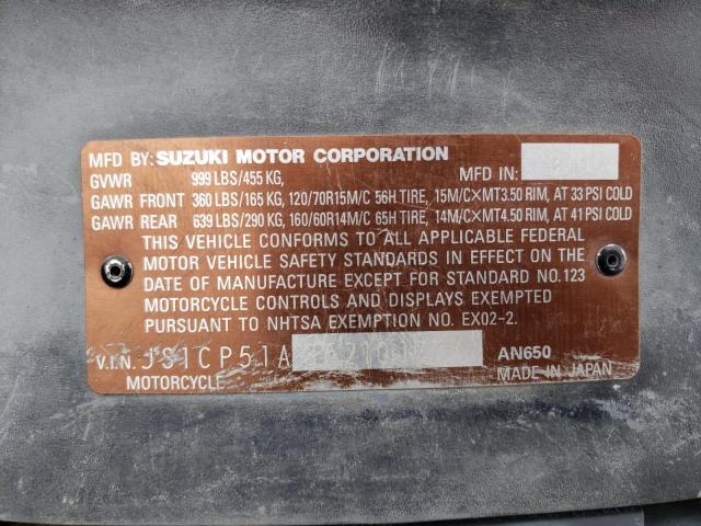 2005 SUZUKI 650 JS1CP51A852101774