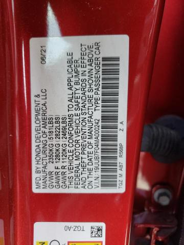 2021 ACURA TLX TYPE S 19UUB7F04MA000242