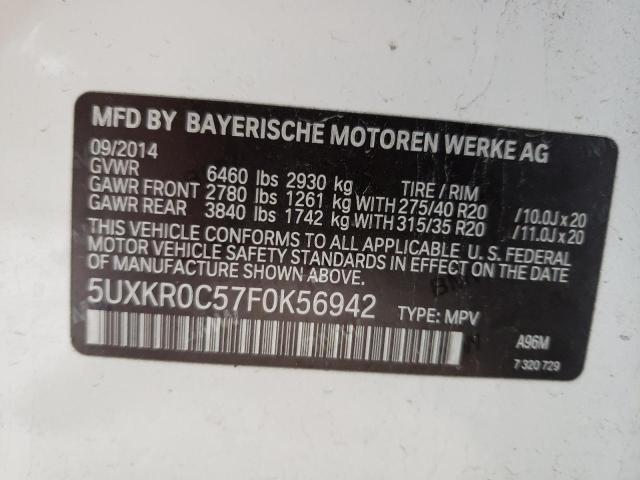 2015 BMW X5 XDRIVE3 - 5UXKR0C57F0K56942