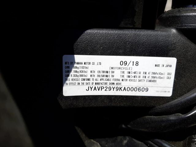 2019 YAMAHA VMX17 C JYAVP29Y9KA000609