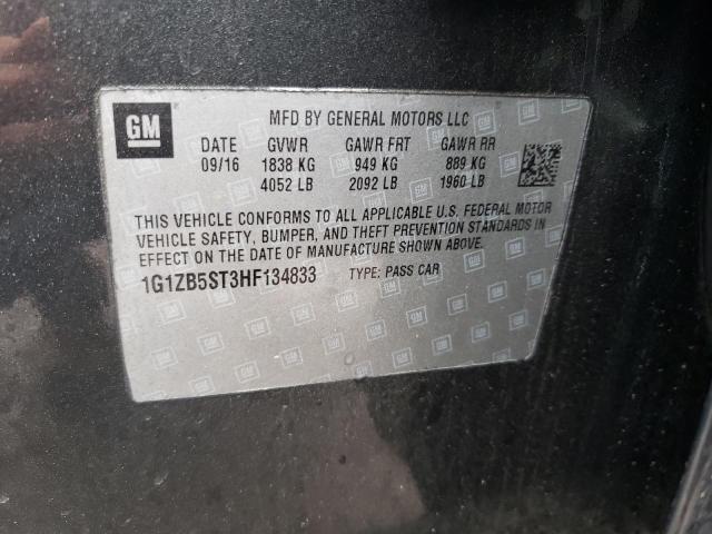 2017 CHEVROLET MALIBU LS 1G1ZB5ST3HF134833