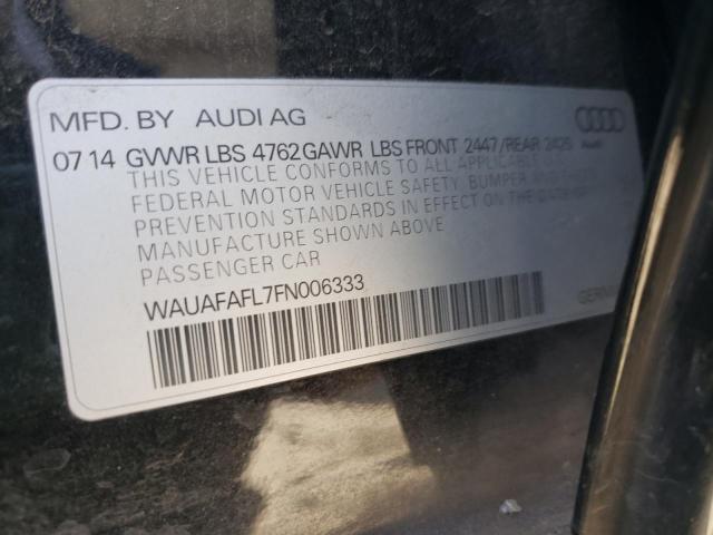 VIN WAUAFAFL7FN006333 2015 Audi A4, Premium no.10