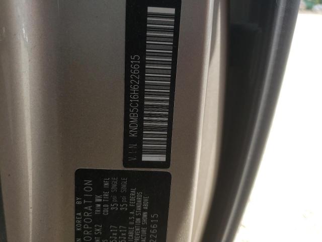 2017 KIA SEDONA KNDMB5C16H6226615