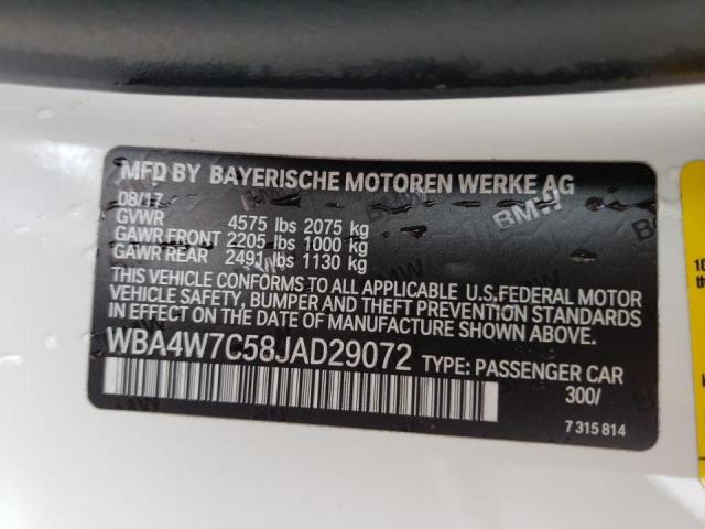 2018 BMW 440I WBA4W7C58JAD29072