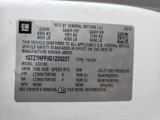 2016 GMC SAVANA G35 1GTZ7HFF9G1220237