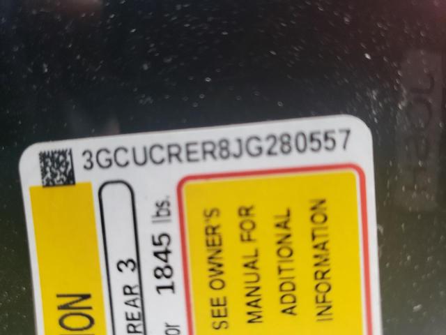 2018 CHEVROLET 1500 3GCUCRER8JG280557