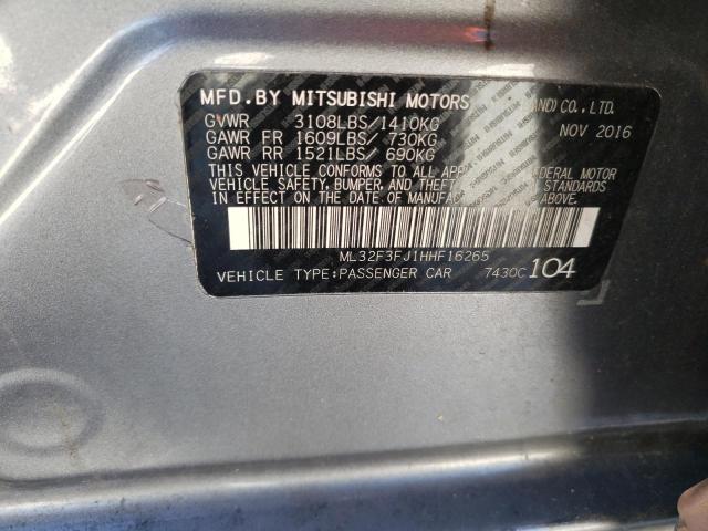 2017 MITSUBISHI MIRAGE ML32F3FJ1HHF16265