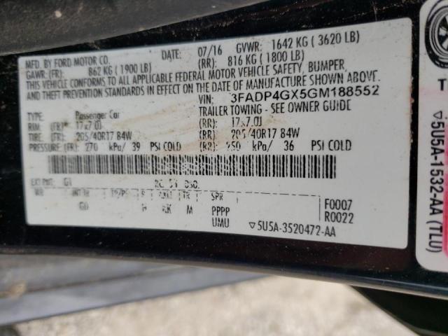 2016 FORD FIESTA ST - 3FADP4GX5GM188552