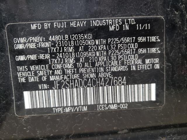 JF2SHADC4CH427684 Subaru Forester 2.5x Premium