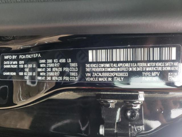 2019 JEEP RENEGADE L ZACNJBBB2KPK08033