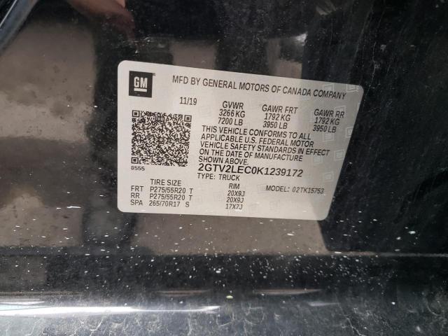 2019 GMC SIERRA LIM 2GTV2LEC0K1239172