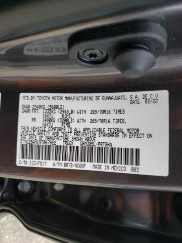 3TYCZ5AN1NT067922 Toyota Tacoma Dou 2022. Фото: 9