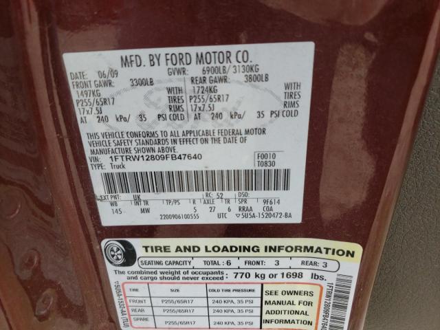 Фото: 1FTRW12809FB47640 - 10