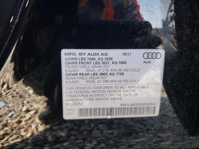 2022 AUDI E-TRON SPO WA1LAAGE5NB008943