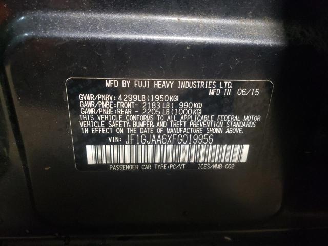 JF1GJAA6XFG019956 Subaru Impreza 2015. Фото: 9