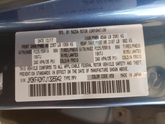 JM3KFADM7J1326942 Mazda Cx-5 Grand 2018. Фото: 9