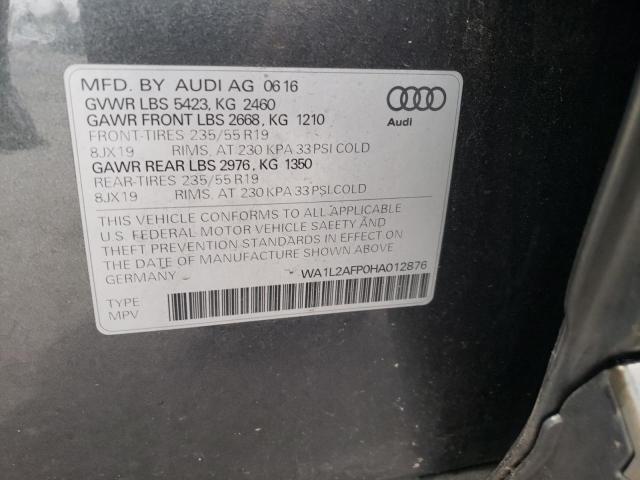 VIN WA1L2AFP0HA012876 2017 Audi Q5, Premium Plus no.10